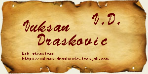 Vuksan Drašković vizit kartica